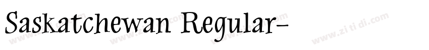 Saskatchewan Regular字体转换